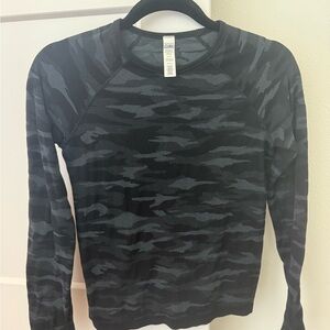 Athleta Girl Dark Camouflage Top